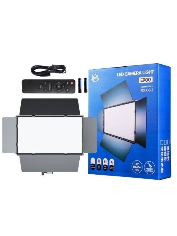 BF pro panel LED 900 ( 2 Adet NP F570 Batarya Şarj Cihazı Hediyeli )