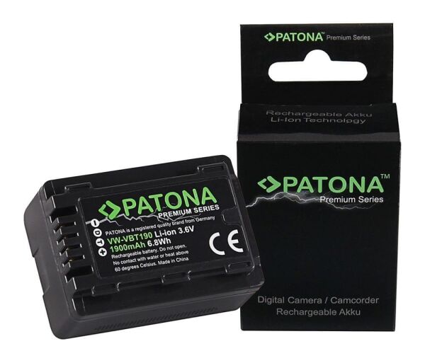 Patona 1258 Premium Batarya Panasonic VW-VBT190