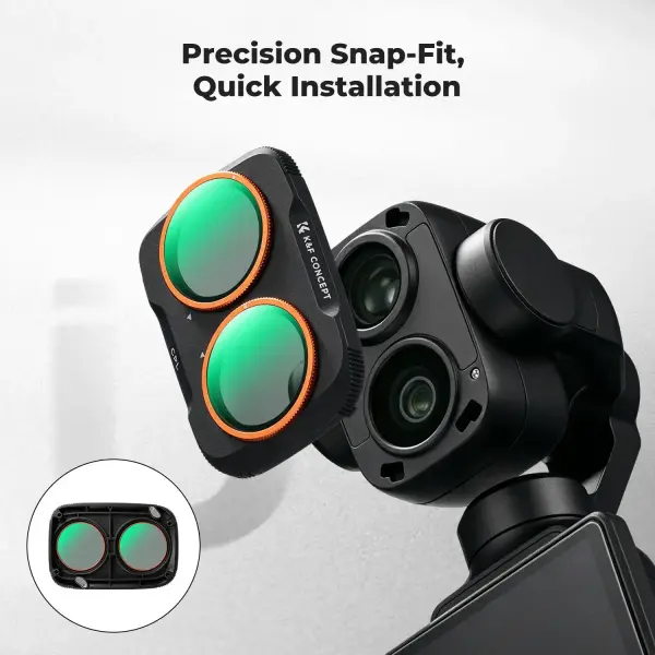 K&F Concept DJI Osmo Pocket 4P İçin 6 Parça Filtre Seti (UV + CPL + ND16/PL + ND32/PL + ND64/PL + ND256/PL)