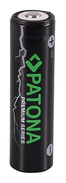 Patona 6516 Premium 18650 Cell Unprotected Sharp/Button Top 3.7V 3350 Mah