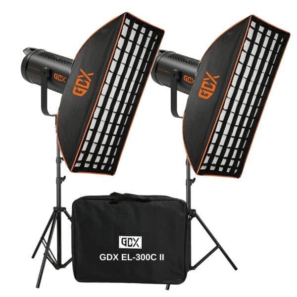 GDX EL-300C II Video ve Fotoğraf Sürekli Işık İkili Set