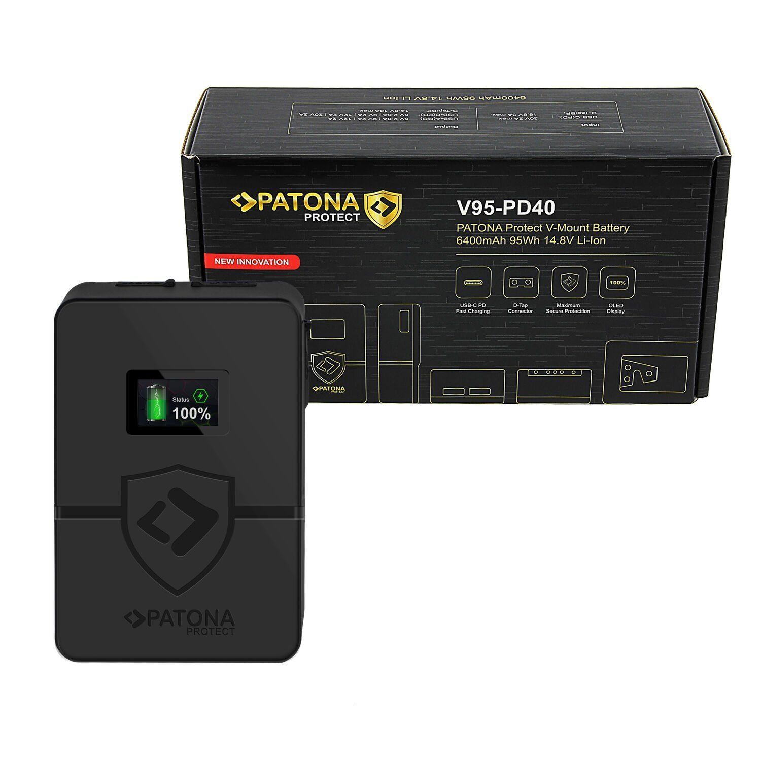 Patona 13575 Protect V-Mount Battery V95-Pd40