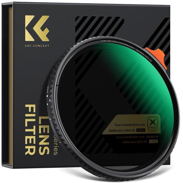 K&F Concept 77mm NANO-X ND2-32 (1-5 Stop) True Color Ultra Değişken Filtre