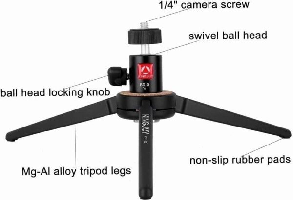 Kingjoy KT-100+BD-0 Masa Üstü Tripod