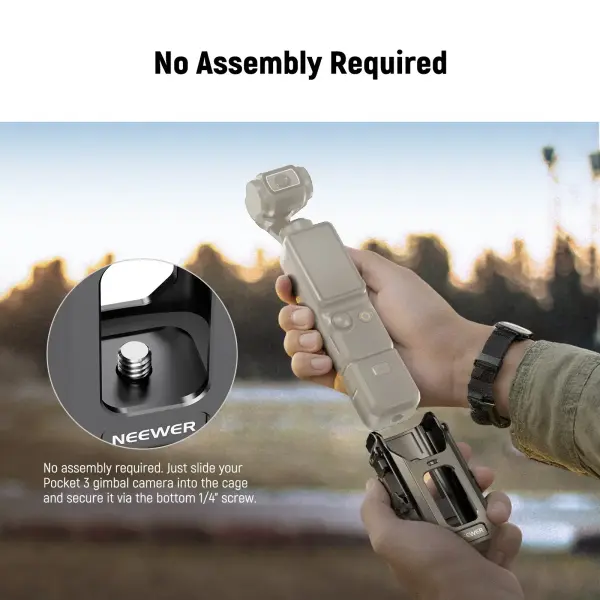 NEEWER AC029 DJI Osmo Pocket 3 İçin Manyetik Koruma Kafesi