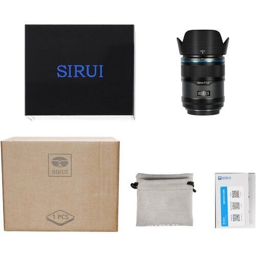 Sirui Sniper 16mm F1.2 APS-C/S35 Auto-Focus Lens (E Mount, Siyah)