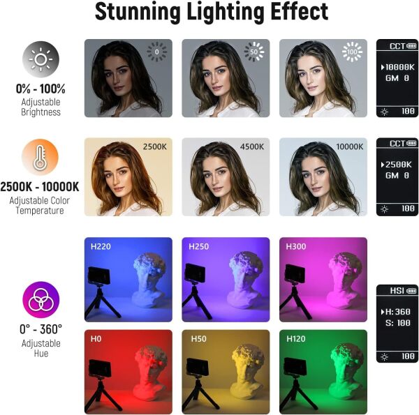 NEEWER SL90 RGB Mini Mobil Video Işığı