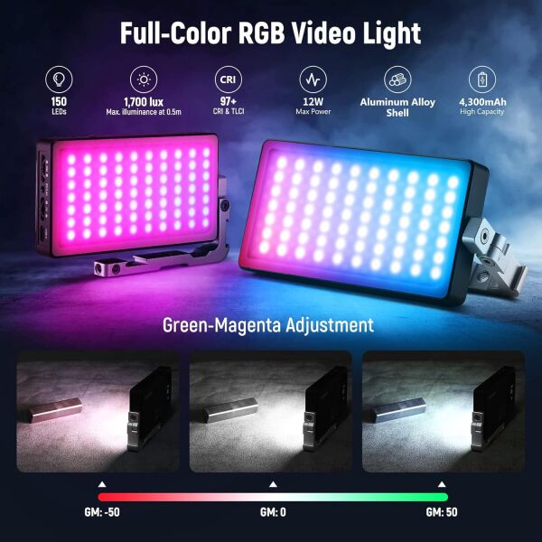 NEEWER SL90 RGB Mini Mobil Video Işığı