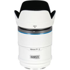 Sniper 16mm F1.2 APS-C/S35 Auto-Focus Lens (E Mount, White)