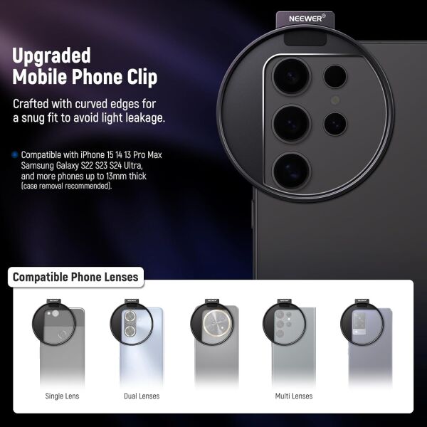 NEEWER LA006 67mm Telefon Filtre Yuvası Klipsi