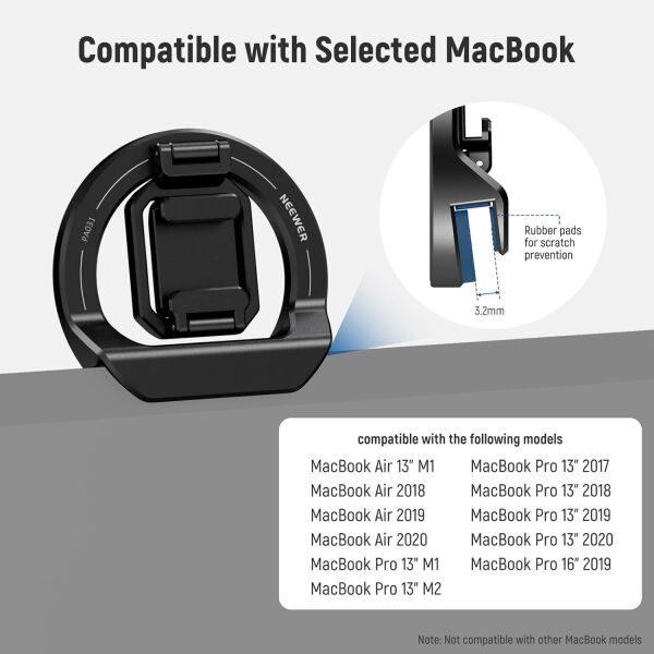 NEEWER PA031 Laptop MagsafeTutucu & Coldshoe Mount