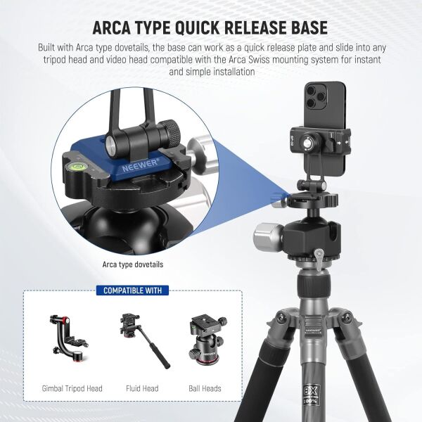 NEEWER SP-02 Akıllı Telefon Tutucu Tripod Montaj Adaptörü