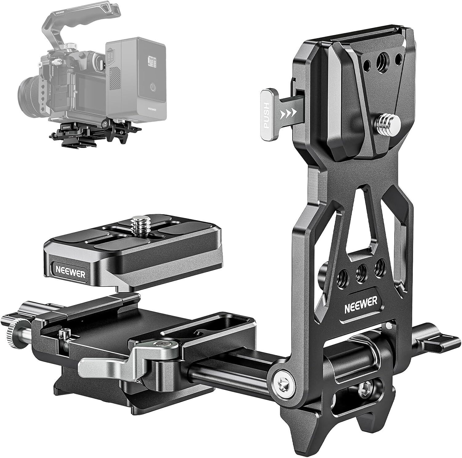NEEWER PS015 Pro Katlanabilir V-Mount Batarya Plakası