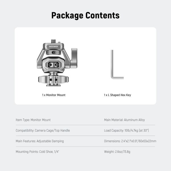NEEWER MA017 Kamera Monitör Adaptörü