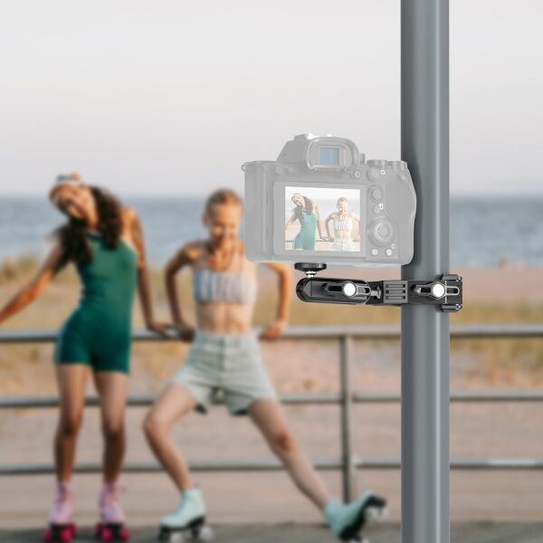 NEEWER ST83 Süper Kelepçe ve 3'' (7,62 cm) Çift Bilyeli Magic Arm Kiti