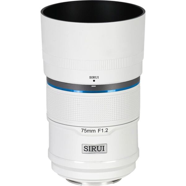Sirui Sniper 75mm F1.2 APS-C/S35 Auto-Focus Lens (E Mount, Beyaz)