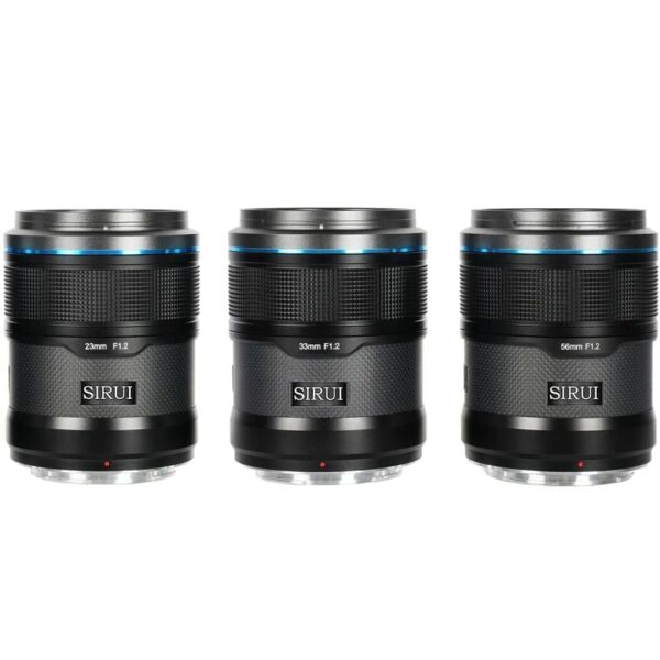 Sirui Sniper F1.2 APS-C Autofocus Sony E Mount 3'lü Lens Kiti (Siyah)
