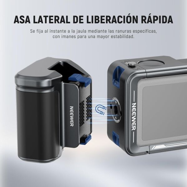 NEEWER AC014+AC034 Kafes ve Yan Kol Kiti (DJI Osmo Action 5 Pro/4/3 Uyumlu)