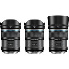 Sniper 23mm, 33mm & 56mm F1.2 APSC Auto-Focus Lens Kit (X Mount, Black, Carbon Fiber)
