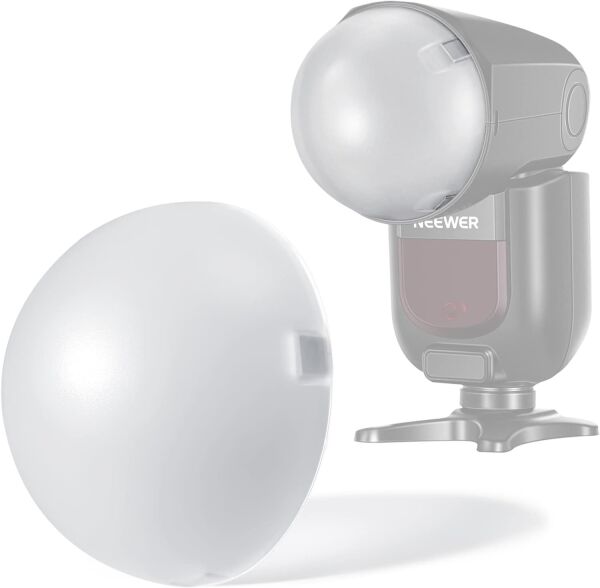 NEEWER M12 Manyetik Dome Difüzör (Z2PRO, Z2 ve Z1 Yuvarlak Kafa Flaşlar için)