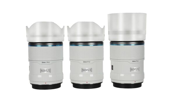 Sirui Sniper 23mm, 33mm & 56mm F1.2 Lens Kiti (E Mount, Beyaz)
