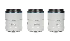 Sniper 23mm, 33mm & 56mm F1.2 APSC Auto-Focus Lens Kit (X Mount, White, Carbon Fiber)