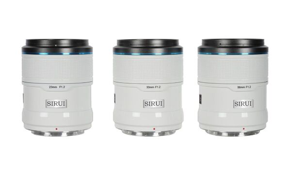 Sirui Sniper 23mm, 33mm & 56mm F1.2 Lens Kiti (X Mount, Beyaz)
