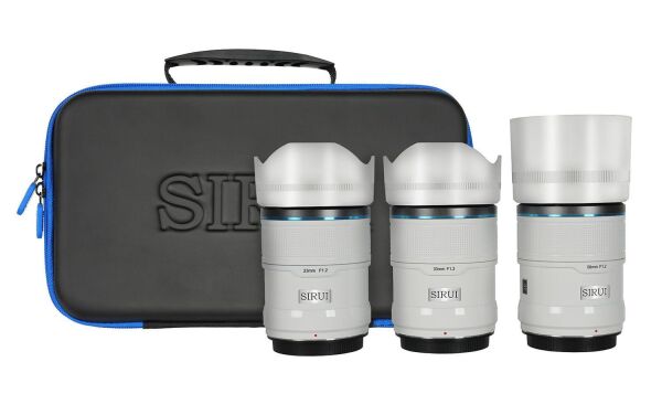 Sirui Sniper 23mm, 33mm & 56mm F1.2 Lens Kiti (X Mount, Beyaz)