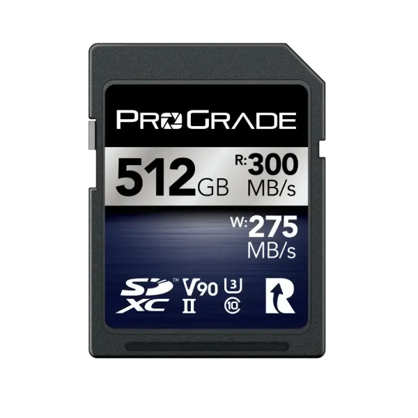 ProGrade Digital 512GB SDXC UHS-II V90 Iridium SD Hafıza Kartı