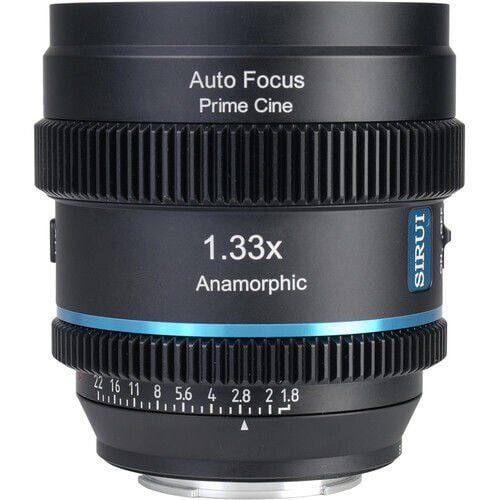 Sirui 20mm T1.8 1.33X S35 Auto-Focus Anamorfik Lens (X Mount, Mavi Flare)