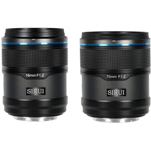 Sirui Sniper 16mm & 75mm F1.2 Lens Kiti (E Mount, Siyah)