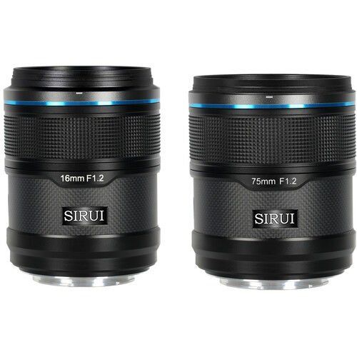 Sniper 16mm, 75mm F1.2 APSC Auto-Focus Lens Kit (X Mount, Black, Carbon Fiber)