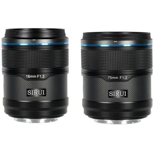 Sirui Sniper 16mm & 75mm F1.2 Lens Kiti (X Mount, Siyah)