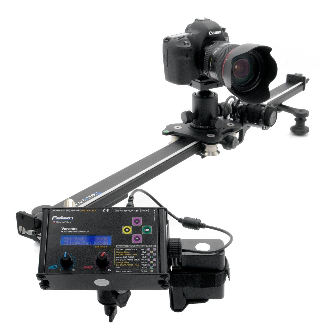 Foton Varanus SV2 Slide Pan Tilt Time Lapse ve Kameleon 94 cm Slider