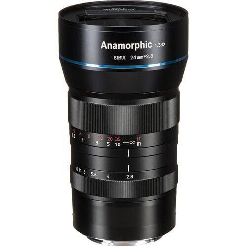 Sirui 24mm F2.8 1.33x APS-C Anamorfik Lens (Fuji X Mount) – Profesyonel Video Lens | 2 Yıl Türkiye Distribütör Garantili