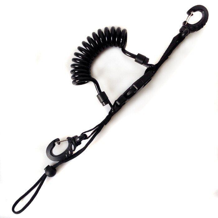 Spiral Uzatmalı Lanyard (Siyah)