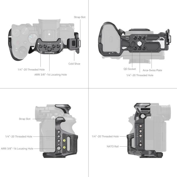 SmallRig 6029 Rhinoceros  Sony Alpha 7 V / 7R V / 7 IV  için Kafes