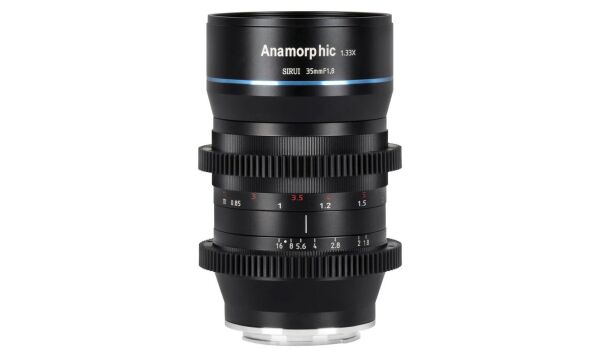 Sirui 35mm f/1.8 1.33x APS‑C Anamorfik Lens (MFT + E Mount Adaptör) – Profesyonel Sinema Lens