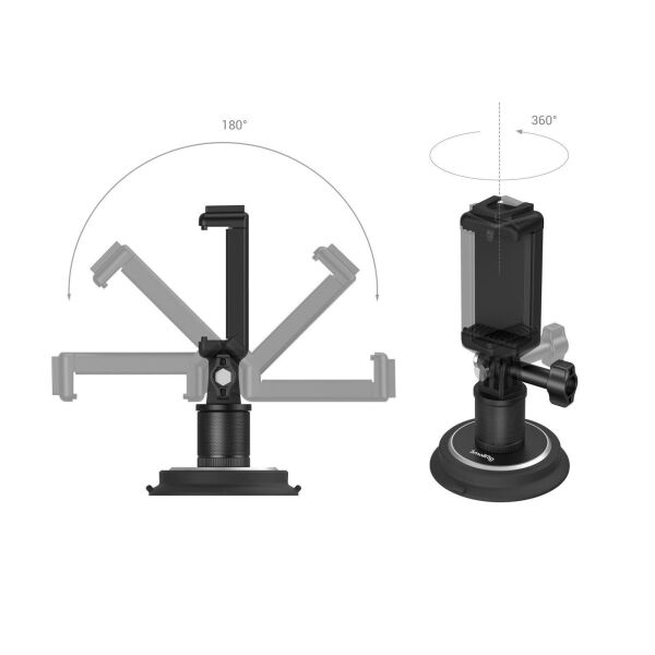 SmallRig 4347 Vantuz Montaj Desteği Aksiyon Kameraları için