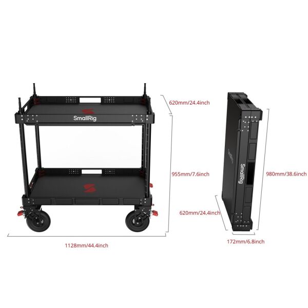 SmallRig MD5991 36'' Video Prodüksiyon Kamera Arabası (Lite)