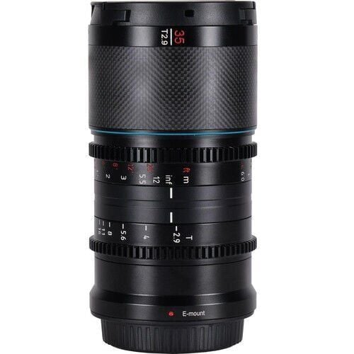 Sirui Saturn 35mm T2.9 1.6x Full-Frame Karbon Fiber Anamorfik Lens (E Mount, Nötr Flare)