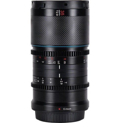 Sirui Saturn 35mm T2.9 1.6x Full-Frame Karbon Fiber Anamorfik Lens (RF Mount, Mavi Flare)
