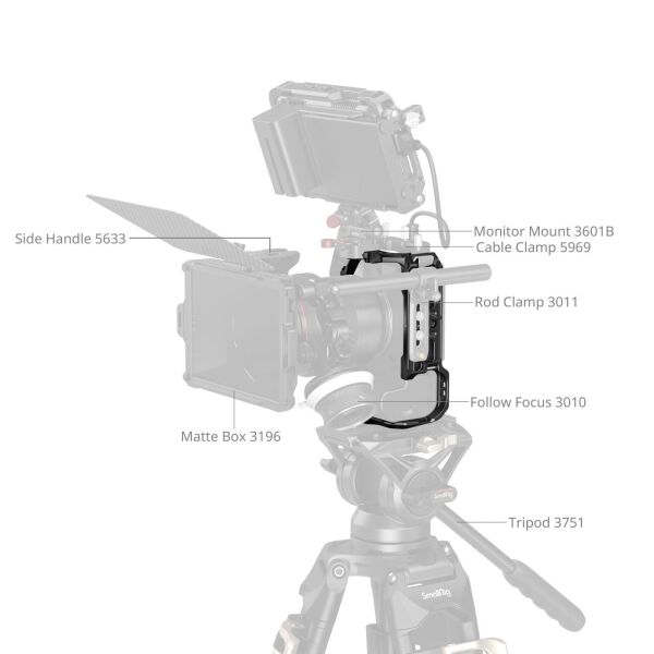 SmallRig 5954 ''HawkLock'' Hızlı Çıkarma Canon EOS R6III Mark III / R6II Mark II için Kafes