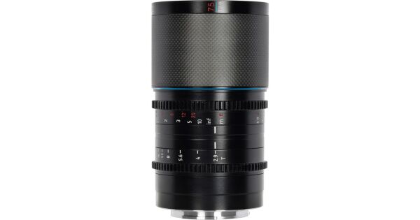 Sirui Saturn 75mm T2.9 1.6x Full-Frame Karbon Fiber Anamorfik Lens (E Mount, Mavi Flare)