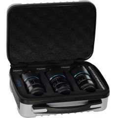 Saturn 1.6x Carbon Fiber Full-frame Anamorphic Lens Set E Mount (35mm, 50mm, 75mm, Blue Flare)