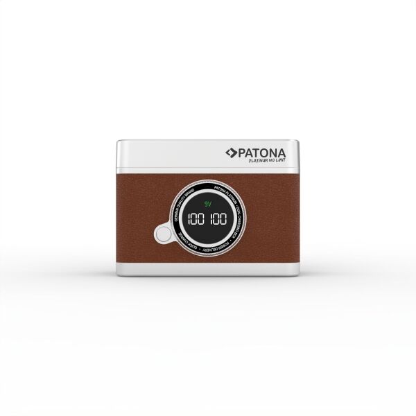 Patona 4157 Platinum Retro Dual Charging Case USB-C Canon LP-E6 LP-E6N LP-E6NH LP-E6P