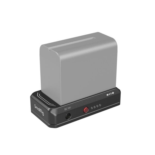 SmallRig 4340 NP-F Pil Montaj Plakası Kiti LP-E6NH Sahte Pil Güç Kablosu İle