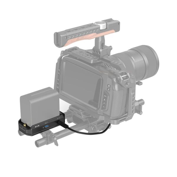 SmallRig 4340 NP-F Pil Montaj Plakası Kiti LP-E6NH Sahte Pil Güç Kablosu İle