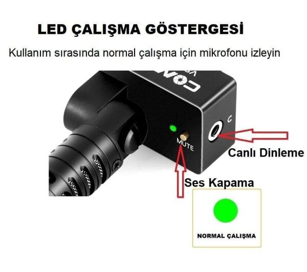 CoMica CVM-VS09  TYPE-C Telefon Mikrofonu