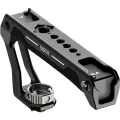 Top Handle with 3/8''-16 ARRI Locating Pins Mount, Camera Cage Silicone Top Handgrip with Cold Shoe with Safety Pins (YENİ)